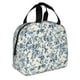 thumbnail image 2 of Easygdp Vintage Blue Floral Bolsa Térmica Premium - Tela Oxford Impermeable, Gran Capacidad, Bolsillo Frontal, Unisex para Trabajo, Escuela, Actividades al Aire Libre y Picnics, 2 of 8