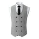 thumbnail image 1 of Camiseta sin mangas con cuello en V para hombre, color liso, sin mangas, cuello en V, informal, de moda, blusa para hombre, 1 of 6