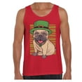 thumbnail image 1 of Awkward Styles Irish Sleeveless Shirt Pug in Green Hat Tank Tops for Men Paddys Day, 1 of 4