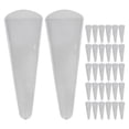 thumbnail image 1 of 50Pcs Shear Cover for Hair Trimming Simple Design Light Grey Transparent, 1 of 9