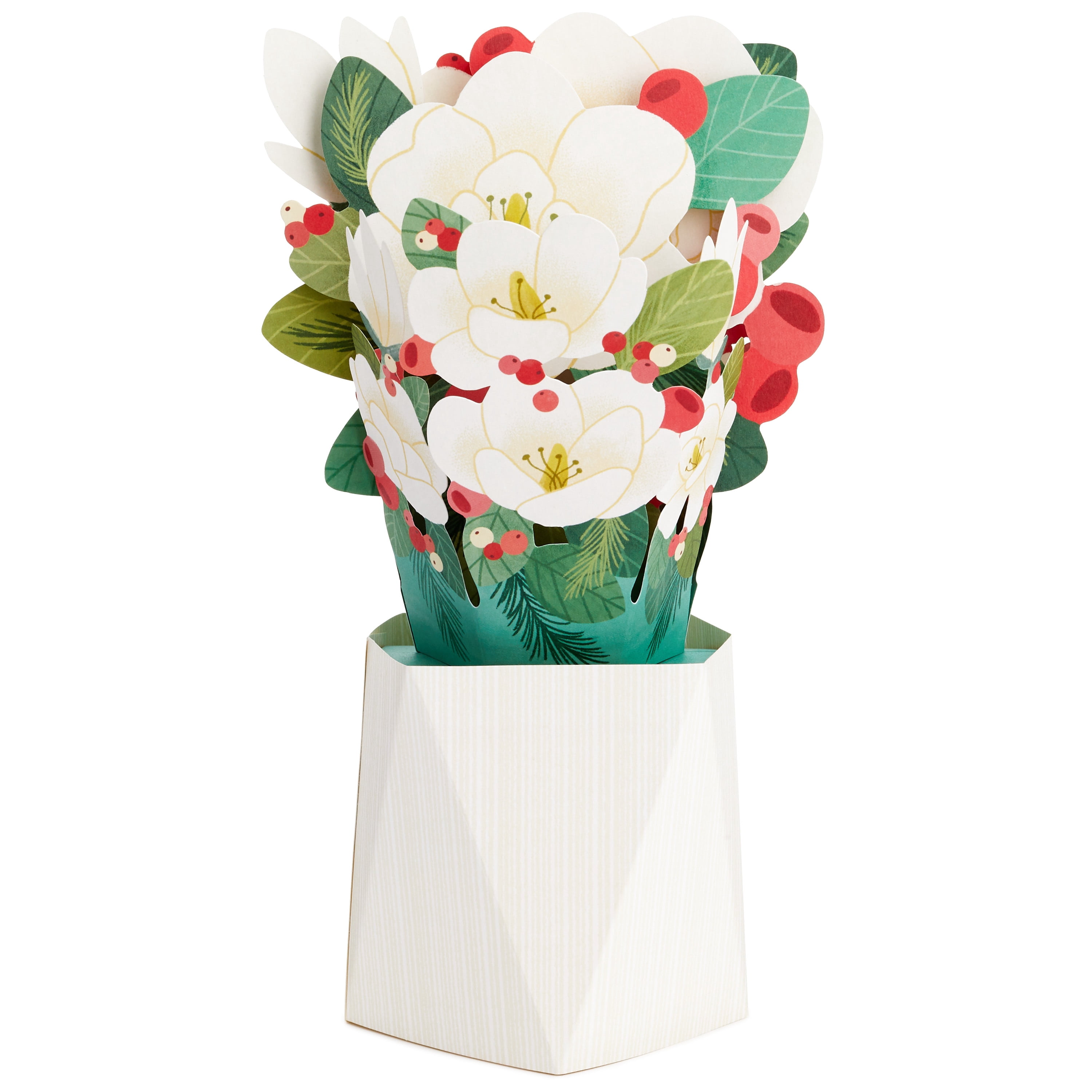 Hallmark Paper Wonder Plant Flower Magnolia Pop-Up Christmas Card