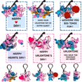 thumbnail image 1 of Tarjetas de San Valentín Sanyi para niños, paquete de 24 tarjetas de llavero a granel, 1 of 6