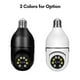 thumbnail image 4 of 1080P Bombilla de luz inalámbrica Monitor Cámara WiFi Cámara de seguridad 2MP Admite audio bidirecci Tomshoo Negro/Paquete de 1, 4 of 7