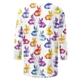 thumbnail image 2 of TaTaai Women Fashion Easter Print Crew Neck Top 3/4 Sleeve Pullover T-Shirt Ladies Spring Holiday Gathering Wear Soft Comfortable Non-See-Through No Fading Lightweight Top Gift, 2 of 5