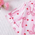 thumbnail image 5 of Emy Dola Womens Valentine's Day Pajamas Set Button Down 2 Piece Sleepwear Summer Short Sleeve Tops and Shorts Pjs Set S-2XL, 5 of 8