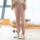 thumbnail image 3 of Pantalones de invierno para mujer Zulema Pijamas de terciopelo Rosado, 3 of 7