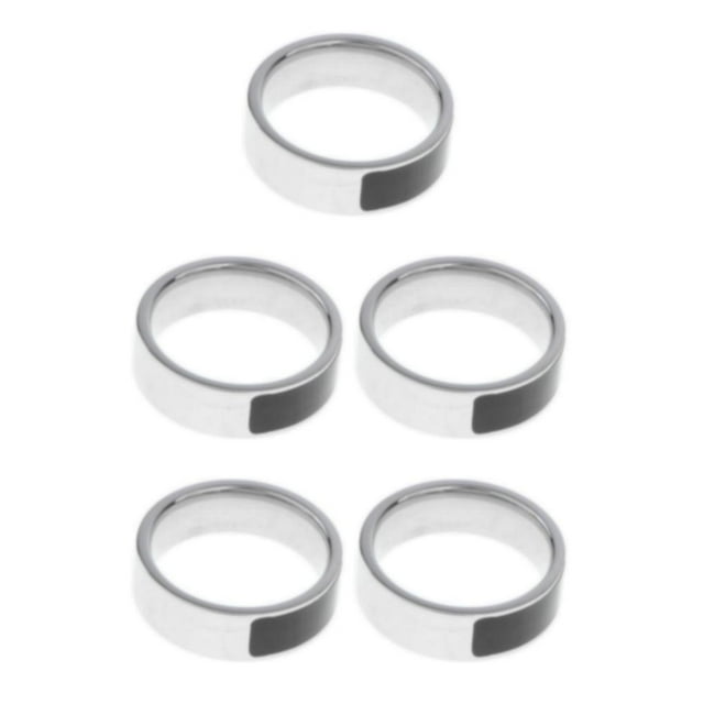 Becaristey Doigt Intelligent Numérique avec Technologie Multifonction et Connexion Intelligente Acier Inoxydable Noir US10 5Ensemble