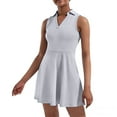 thumbnail image 5 of ZRBYWB Womens Dresses Women's Tennis Skirt With Built In Shorts Dress With 4 Pockets Sleeveless Exercise. Dresses For Women 2023, 5 of 6