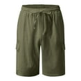 thumbnail image 5 of Mens Cargo Pants Shorts Cargo Pants With Stretch Solid Army Green Xl, 5 of 5