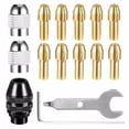 thumbnail image 1 of Eigraketly Juego de pinzas de cambio rápido, Kit de taladro rotativo altamente Compatible y duradero, pinzas de latón, 15 pack/lote Herramientas eléctricas, 1 of 6