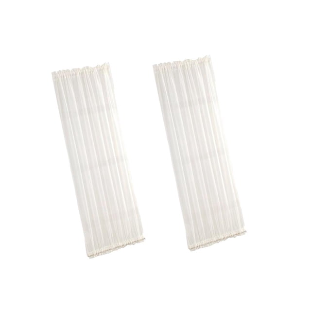 Cortinas de puerta francesa para de 2 piezas, cortina opaca bnca