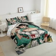 thumbnail image 3 of Manfei Cartoon Manga 3-Piece Full Size Comforter Sets,Anime Girl Bedding Comforter Set,Japanese Animation Bedding Sets,Lightweight Oriental Room Decor,Reversible, 3 of 8