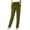 Green, variant on Womens Plus-Size Soft Twill Mid-Rise Regular Fit Straight Leg Short Length Casual Pant