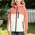 thumbnail image 6 of HAOTAGS Boys and Girls Waterproof Rain Jacket Lightweight Windbreaker Outerwear for Kids – Breathable, Packable Raincoat for Outdoor Use Orange Size 12, 6 of 8