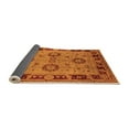 thumbnail image 2 of Ahgly Company Indoor Round Oriental Orange Industrial Area Rugs, 6' Round, 2 of 4