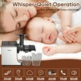 thumbnail image 6 of WHALL Masticating Slow Juicer Machine - Touchscreen Cold Press Juicer Machines with Quiet Motor & Reverse Function, 6 of 8