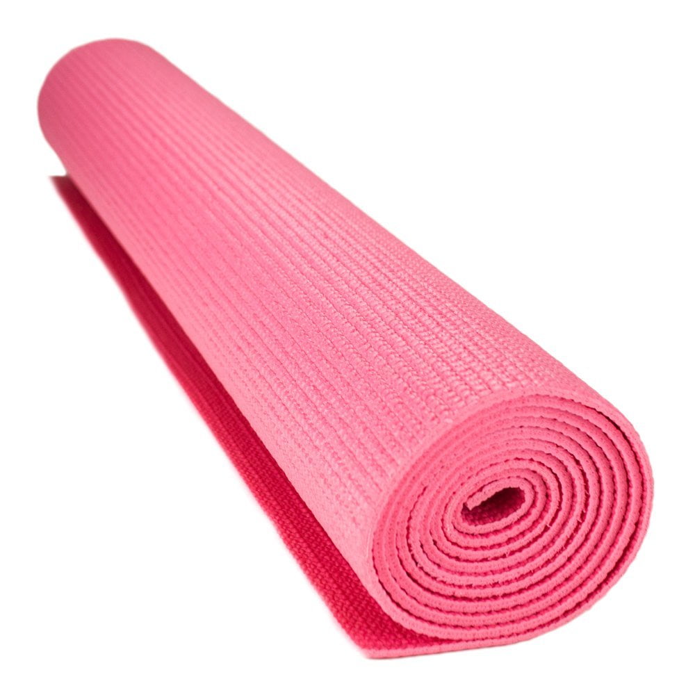 3mm Compact Cushion Yoga Mat, Pink, 1/8", Our lightest and most
