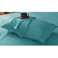thumbnail image 2 of 6 Piece Derived Rayon Bamboo Sheets,Bamboo Sheet Set-Deep Pockets,Moisture Wicking, Softer Than Cotton-1 Fitted Sheet,1 Flat,4 Pillowcases-King Size-Teal, 2 of 4