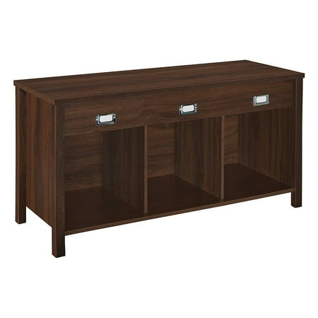 ClosetMaid Premium 3-Cube Bench Organizer, Dark Chestnut