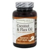 FoodScience of Vermont - Coconut & Flax Oil Essential Fatty Acids - 90 Vegetarian Softgels