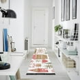 thumbnail image 4 of Yayeee Runner Rug for Bedroom 2'x6' Machine Washable Hallway Non Slip Mat, Brown Nordic Christmas House, 4 of 8