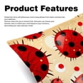 thumbnail image 2 of Seven Starred Iadybird Velvet Throw Pillow Covers Set of 2 - 16x16, 18x18, 20x20 Inches - Unique Patterns for Bed, Chair for Various Occasions, 2 of 6