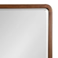 thumbnail image 3 of Kate and Laurel McLean Modern Wood Framed Rounded Rectangle Wall Mirror, 24 x 30, Walnut Brown, Decorative Round Rectangular Mirror for Contemporary Wall Decor, 3 of 8