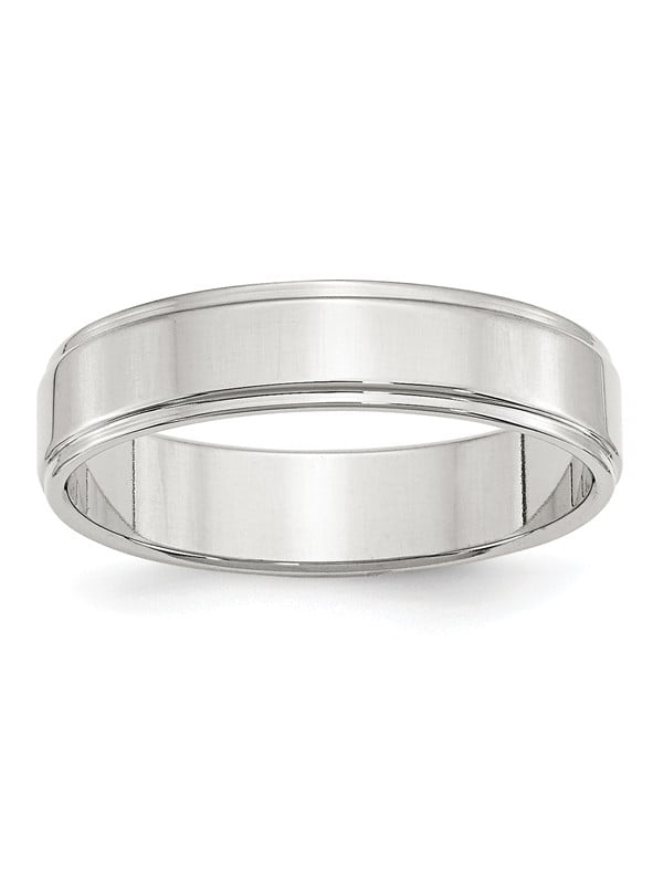 Jewelry Stores Network 7mm Flat Sterling Silver Wedding Band Ring