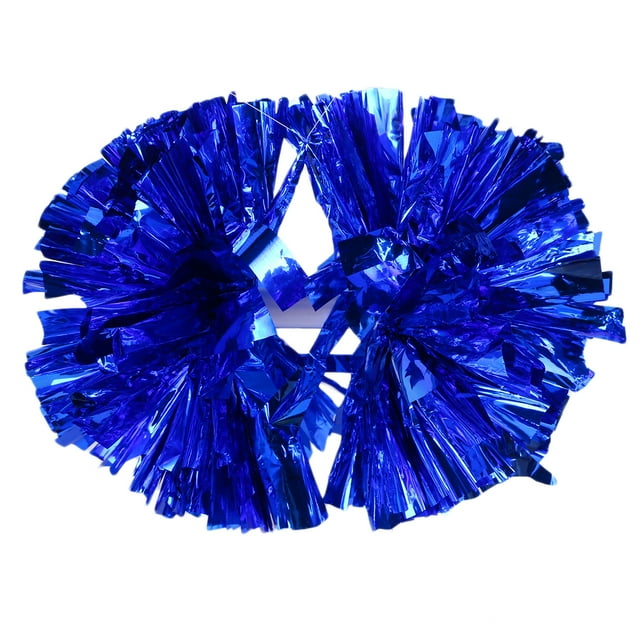 Pom Poms Cheer Dance Cheerleader Pompom Team Sports Blue Diy Rainbow Cheerleading