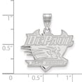thumbnail image 2 of 10k White Gold Official Licensed Collegiate DePaul University Large Pendant, 2 of 4