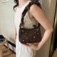 thumbnail image 3 of Bolso de cubo de PU para mujer, bolso de moda para mujer, bolso de mano, bolso de hombro (marrón), 3 of 8