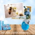 thumbnail image 6 of Bee 925 Sterling Silver Necklace for Women Blue Crystal Pendant for Her Jewelry Gift for Mother Wife Christmas, 6 of 6