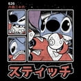 thumbnail image 2 of Men's Lilo & Stitch Comic Book Panels Pull Over Hoodie Black 3X Large, 2 of 4