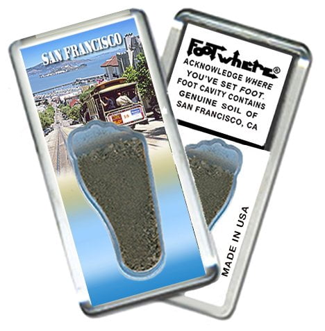 San Francisco FootWhere Souvenir Fridge Magnets. (SF200 - Assorted)
