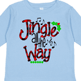 thumbnail image 4 of Inktastic Christmas Jingle All the Way with Music Notes and Holly Boys or Girls Long Sleeve Toddler T-Shirt, 4 of 5