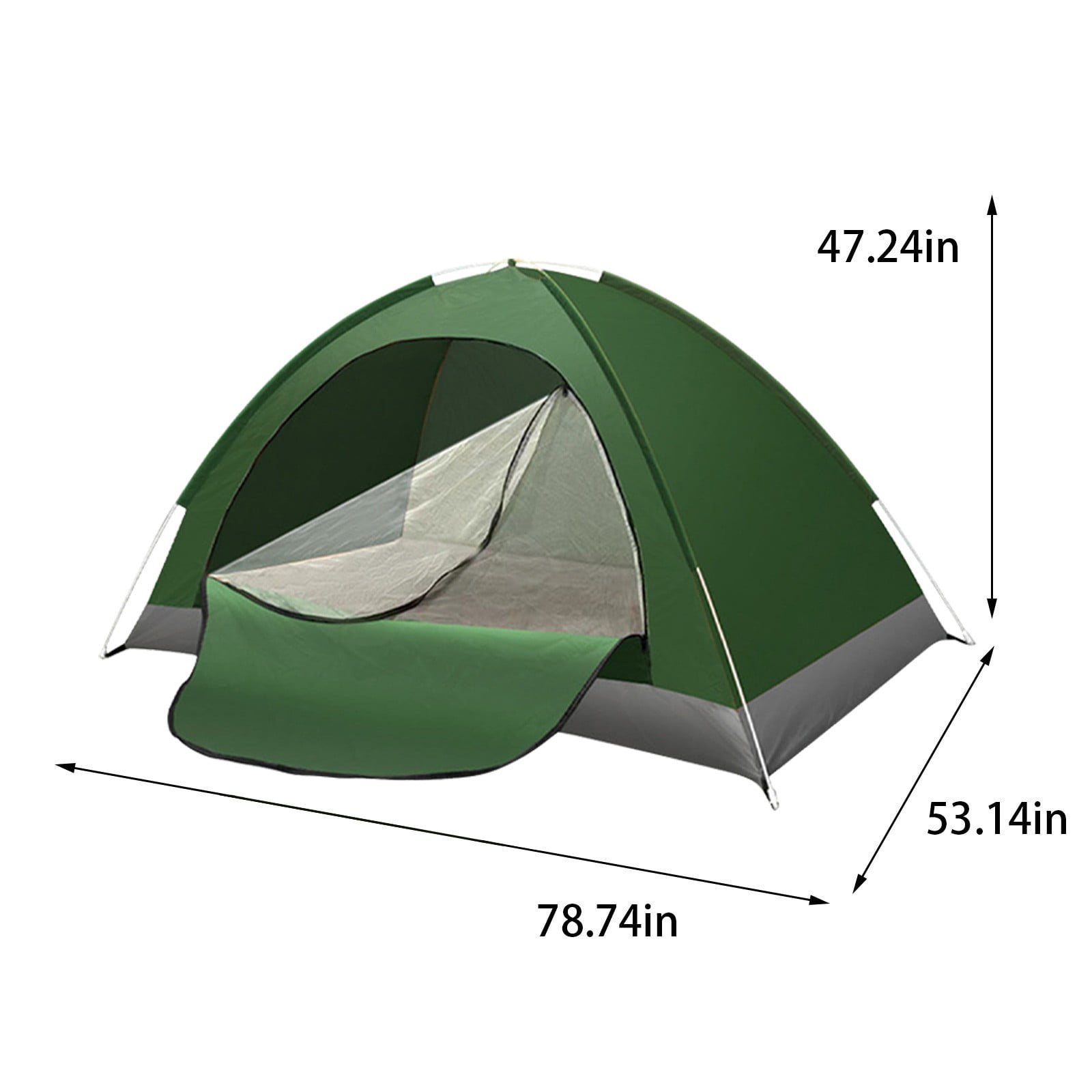 Begzeat Beach Tent Sun Shelter, Beach Shade Tent with UPF 50+ UV Protection for 2-3 Person, Portable & Easy Setup Cabana Beach Tent, 1 Roll Up Doors & 8mm Fiberglass Rods, Comes with a moisture-proof