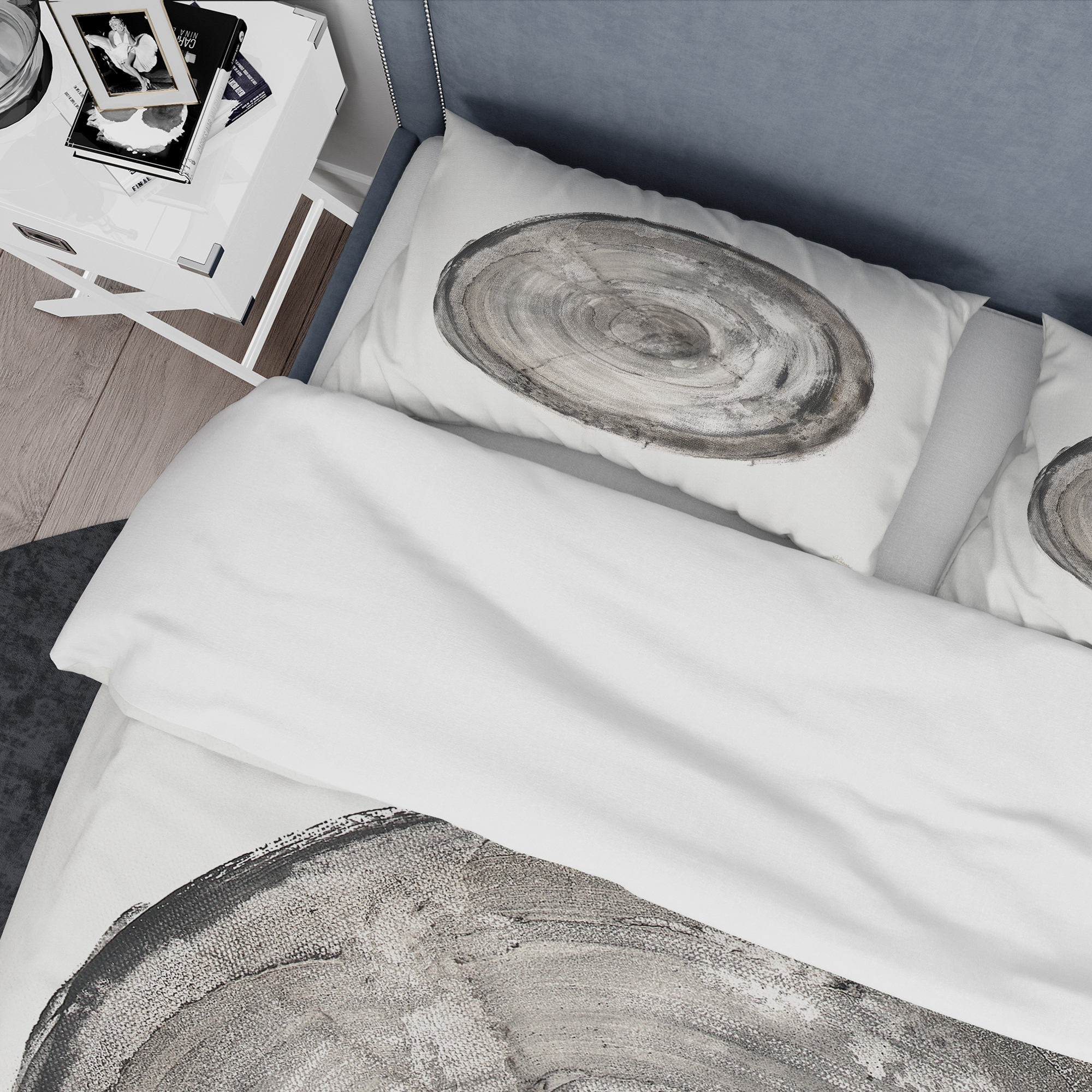 Designart 'Circle natural elements III' Geometric Duvet Cover Set