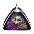 thumbnail image 3 of Lsque Mushrooms and Skull Printed Long Tissue Box Cover Holder, Facial Paper Organizer Dispenser,Triangle with Bottom Belt, PVC Leather Decorative Organizer, 3 of 9