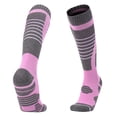 thumbnail image 3 of Calcetines Esquí Térmicos Invierno Medias Tubo Senderismo para Mujer () Púrpura, 3 of 4