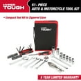 thumbnail image 3 of Hyper Tough 51-Piece Auto and Motorcycle Mechanic's Tool Kit in Zip Up Case, 3 of 12