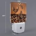 thumbnail image 2 of Balery Coffee Beans Luz Nocturna LED con Sensor Automático, Enchufe con Sensor Crepuscular, Luz Suave de 0.5W para Dormitorio, Pasillo, Baño-UK, 2 of 7