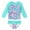 LC, variant on Toddler and Baby Girls Long Sleeve Swimsuit Tankini Mermaid Bathing Suit Ruffled Bikini Bottoms Sun Protection for 3-10Years old Rash Guard Swimwear