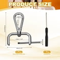 thumbnail image 2 of Uxcell Swivel Clasps Hook, ID Detachable Snap Hook with Screwdriver Black 1-1/4 Inch, 2 of 7