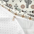 thumbnail image 4 of jejeloiu Retro Aztec Geometric Duvet Cover Set Kids,Tribal Bohemian Style Print Bedding Full,Reversible,3-Piece(No Comforter), 4 of 6