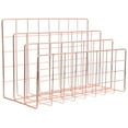 thumbnail image 5 of Rose Gold Desktop File Organizer for Storage Made of Iron with Multifunctional Design Fits, 5 of 8