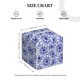 thumbnail image 4 of Balery Blue And White Flowers Porta Pañuelos de Cuero con Estampado – Funda Moderna Cuadrada para Caja de Pañuelos, Dispensador 5x5x5'', 4 of 7