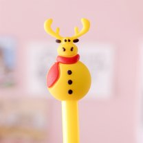 Hwkond Gel Ink Pen Christmas Gift Christmas Unisex Pen Student Stationery 2ML on Clearance