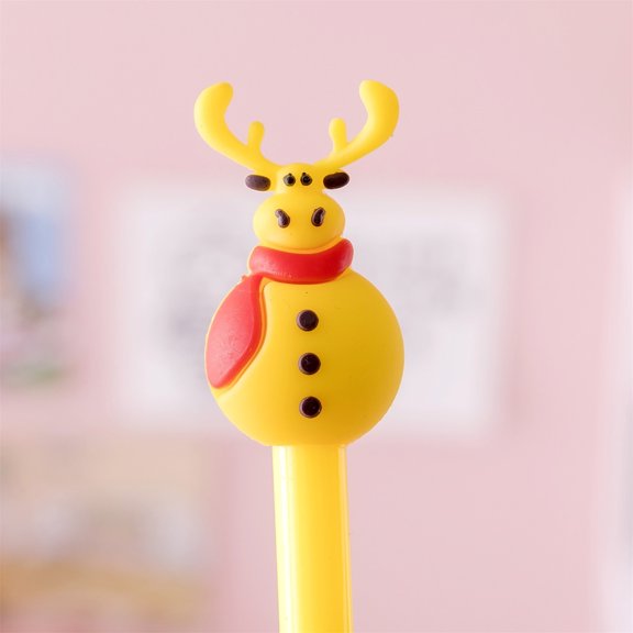 Hwkond Gel Ink Pen Christmas Gift Christmas Unisex Pen Student Stationery 2ML on Clearance