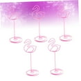 thumbnail image 5 of Pretyzoom 5Pcs Black Metal Flamingo Table Number Holders and Name Card Clips for Wedding, 5 of 8