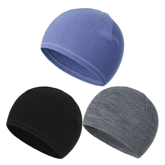 Cheers.US Men Women Multifunctional Lightweight Beanie Hat Solid Color Elastic Helmet Liner Warm Thickening Windproof Soft Beanie Outdoor Headgear for Outdoor Skiiing Riding